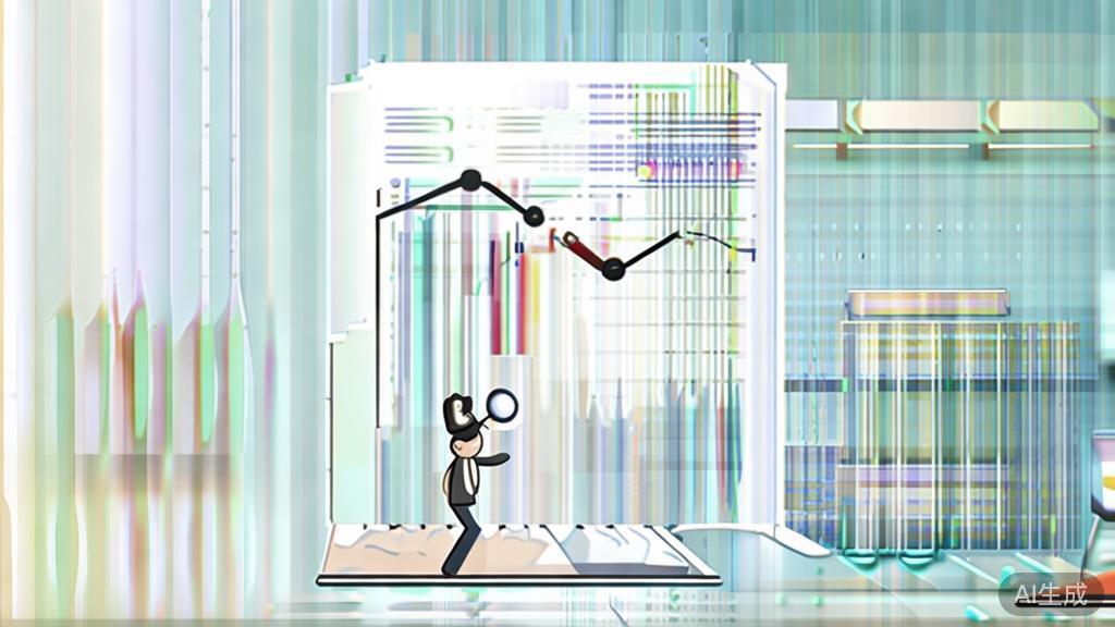 "High-quality business illustration regarding market research, minimal flat design"