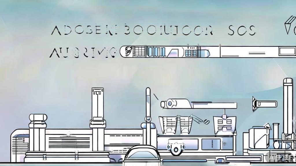 High-quality business illustration regarding industry automation solutions, minimal flat design