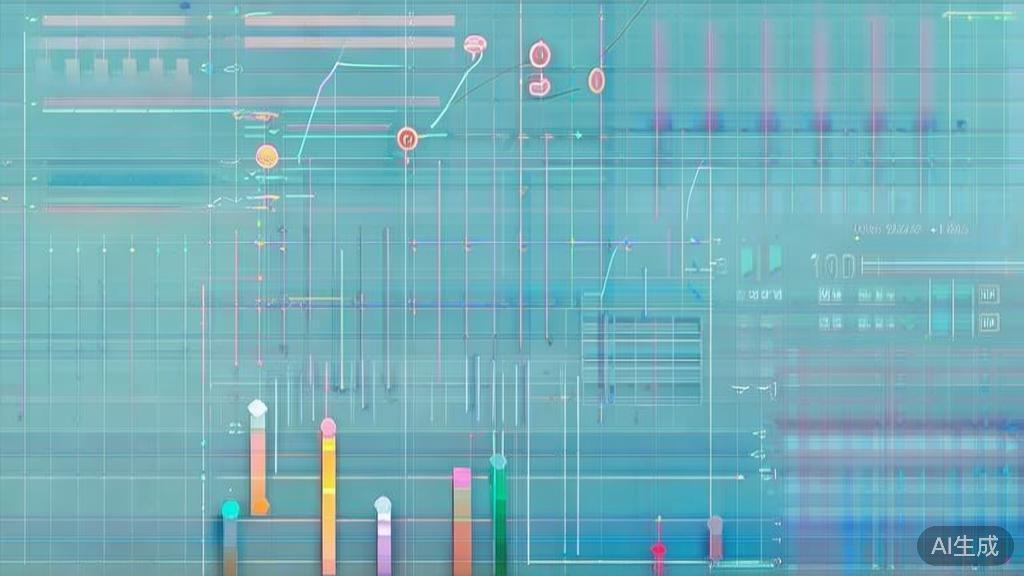 "Flat vector illustration of market analysis, dashboard style, soft blue gradient"