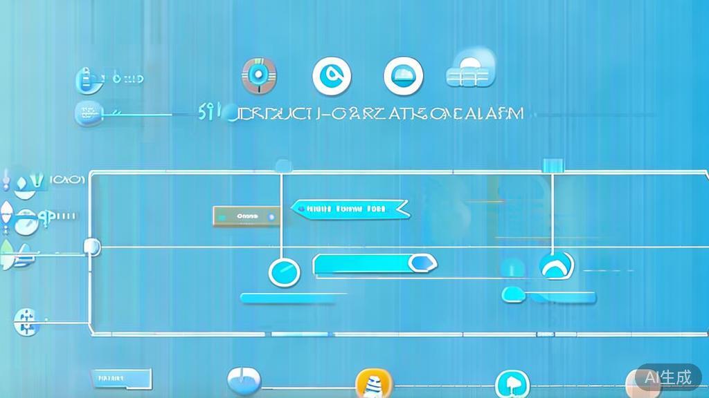 Flat vector illustration of project organization strategies, dashboard style, soft blue gradient