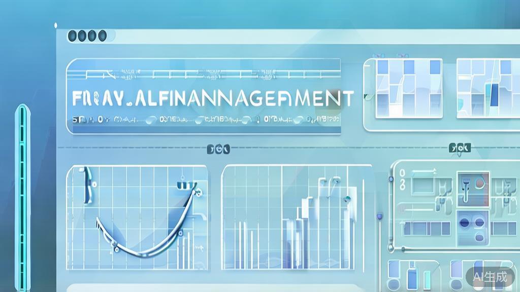 Flat vector illustration of effective financial management for startups, dashboard style, soft blue gradient