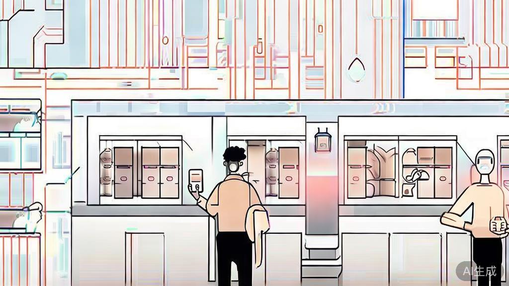 "High-quality business illustration regarding personalized shopping experience with AI, minimal flat design"