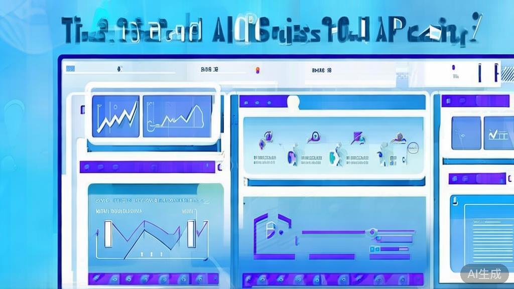 Flat vector illustration of investment opportunities in AI startups, dashboard style, soft blue gradient
