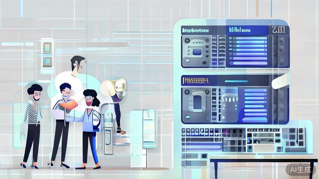High-quality business illustration regarding personalized services using AI, minimal flat design