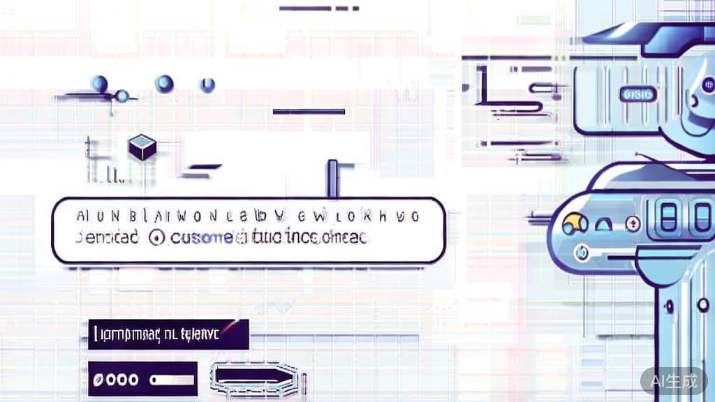 Flat vector illustration of personalized customer service using AI, minimal flat design