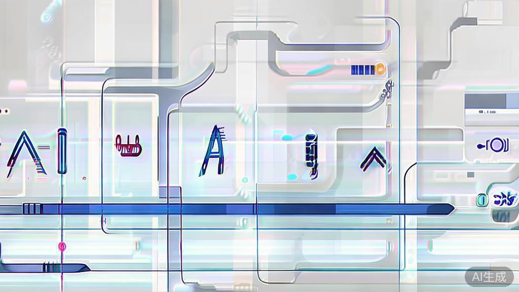 High-quality business illustration regarding AI technology advancements, minimal flat design
