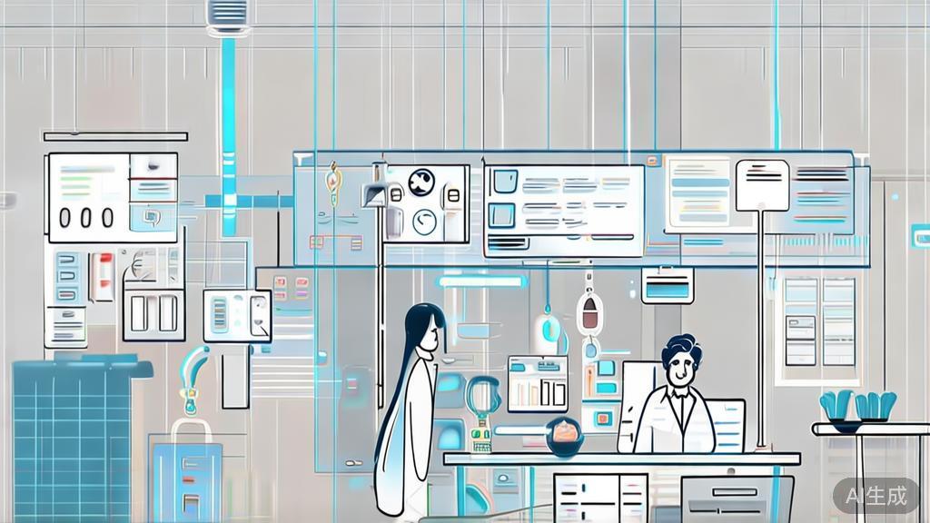 High-quality illustration of effective AI utilization in entrepreneurship, minimal flat design
