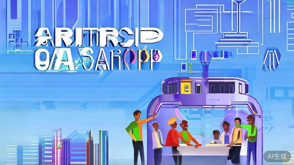 High-quality business illustration regarding teamwork in AI startups, minimal flat design