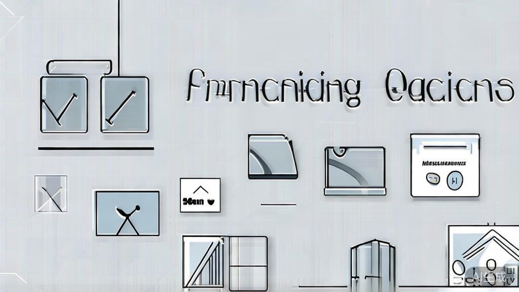 High-quality business illustration regarding financing options, minimal flat design