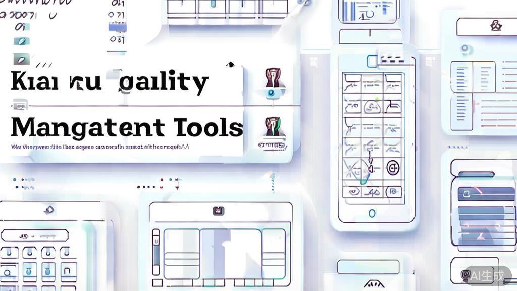 High-quality business illustration regarding different types of AI project management tools, minimal flat design