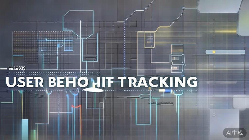 High-quality business illustration regarding user behavior tracking, minimal flat design