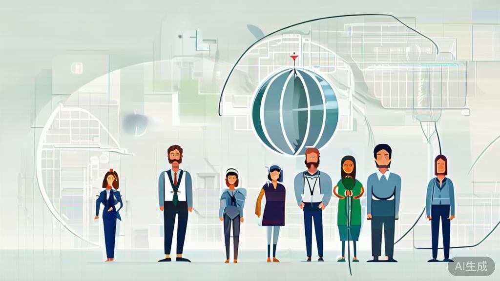 High-quality business illustration regarding global entrepreneurship, minimal flat design