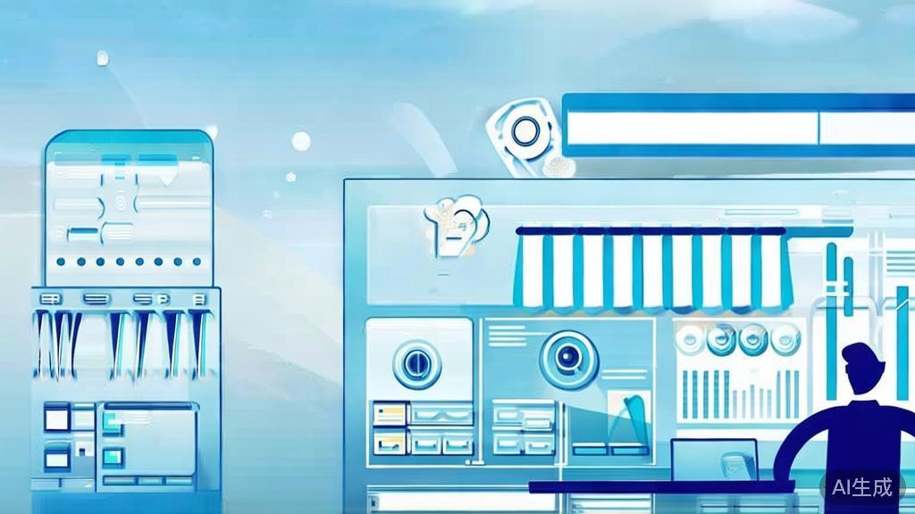Flat vector illustration of perseverance in online business, dashboard style, soft blue gradient