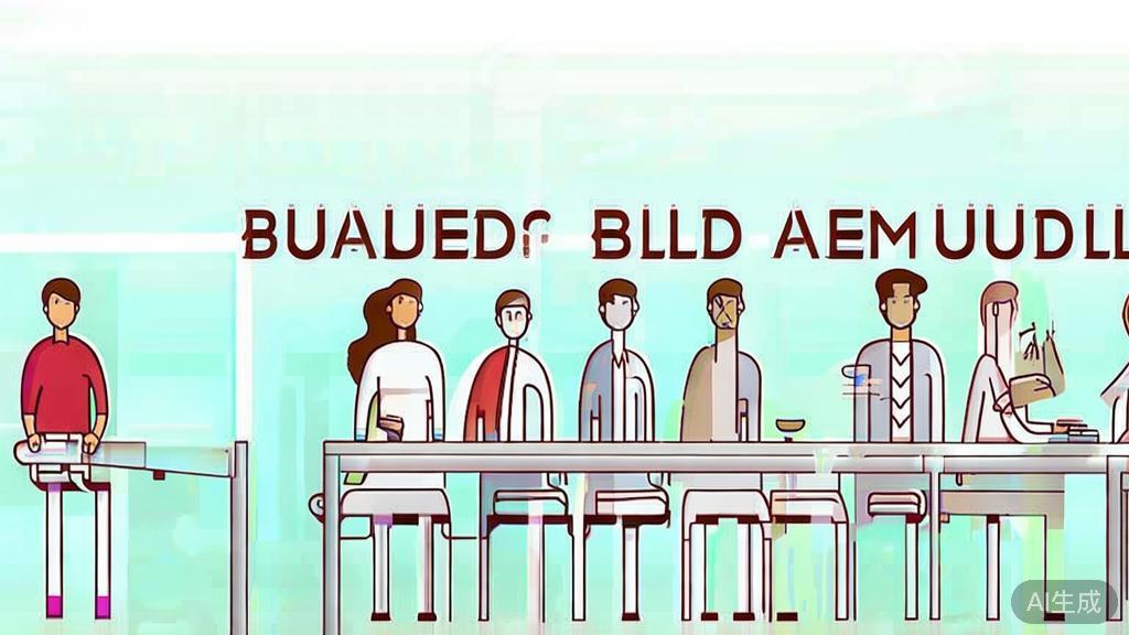 High-quality business illustration regarding team building, minimal flat design