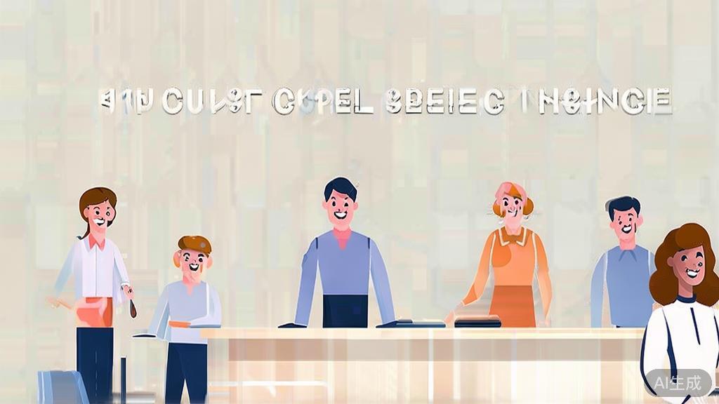 High-quality business illustration regarding customer service, minimal flat design
