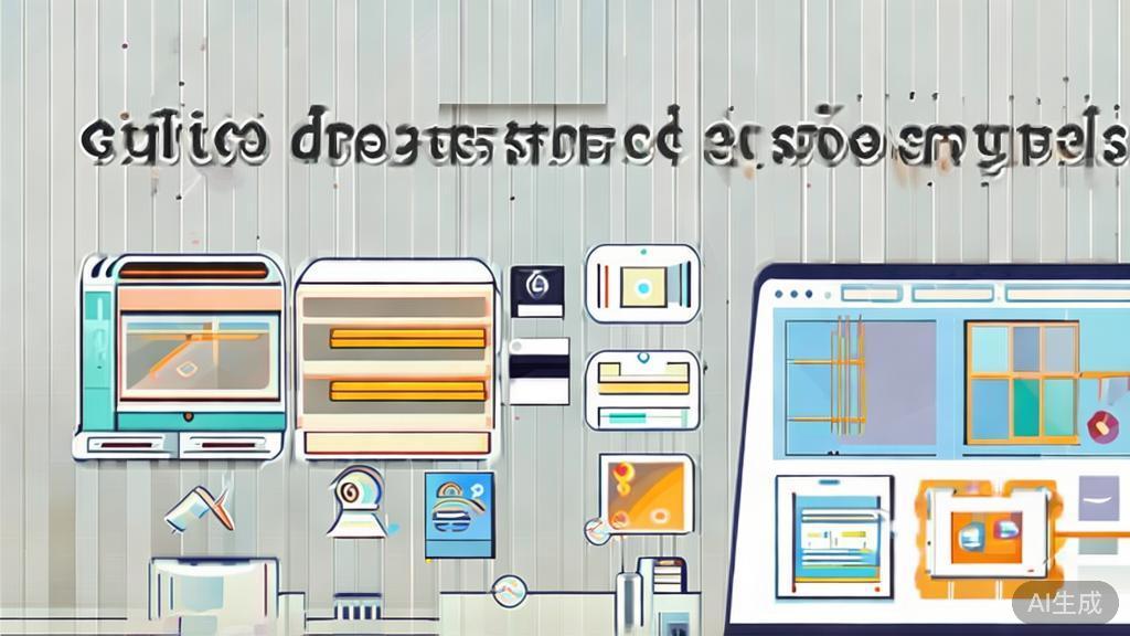High-quality business illustration regarding product design tools, minimal flat design