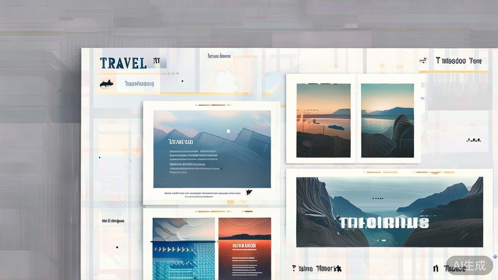 "High-quality business illustration of a travel vlog, showcasing beautiful landscapes and engaging storytelling, minimalist design"