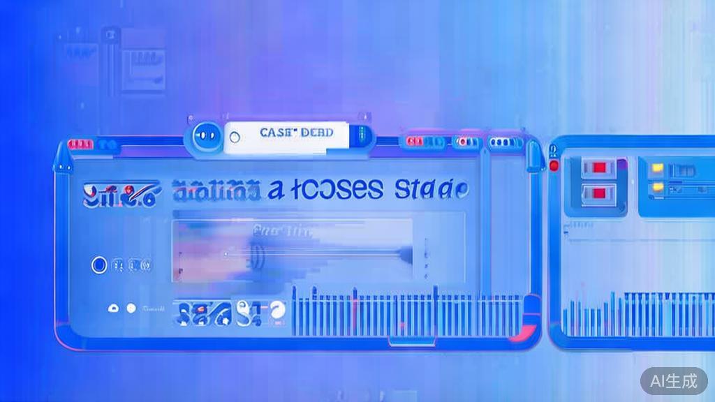 Flat vector illustration of successful social media video case studies, dashboard style, soft blue gradient