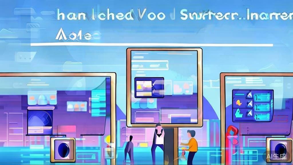 "Flat vector illustration showing future trends in short video entrepreneurship with AI tools, high quality"