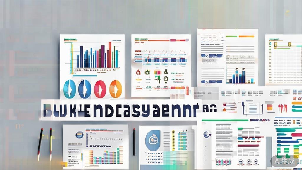 "A professional layout of a business plan with graphs and strategies, modern flat design for startup entrepreneurs"