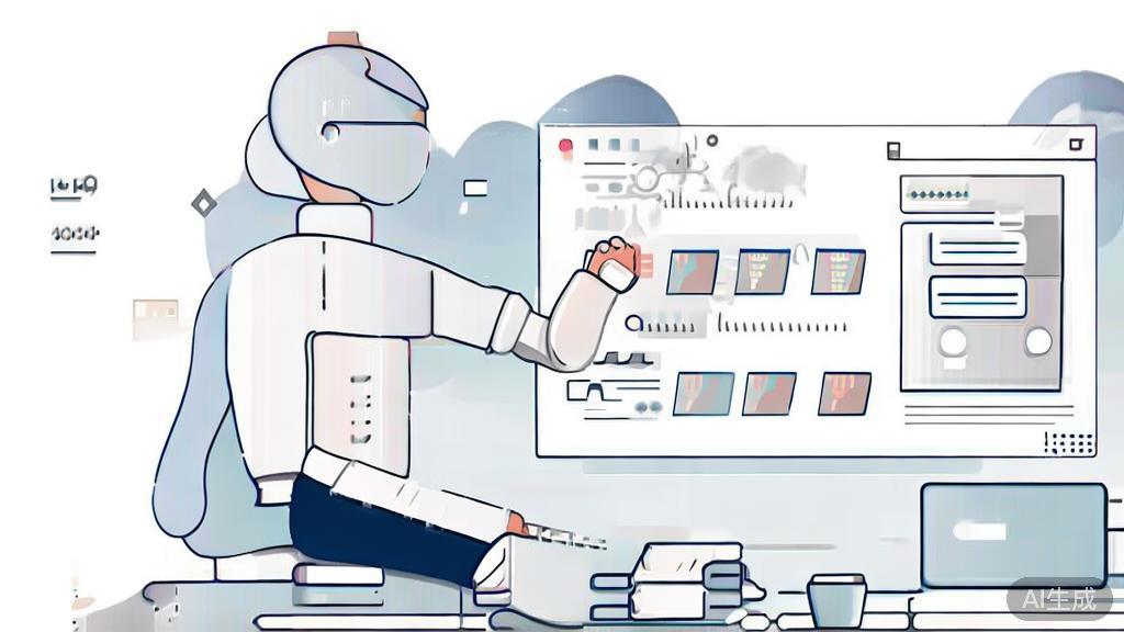 High-quality business illustration of a freelancer learning from feedback, minimal flat design