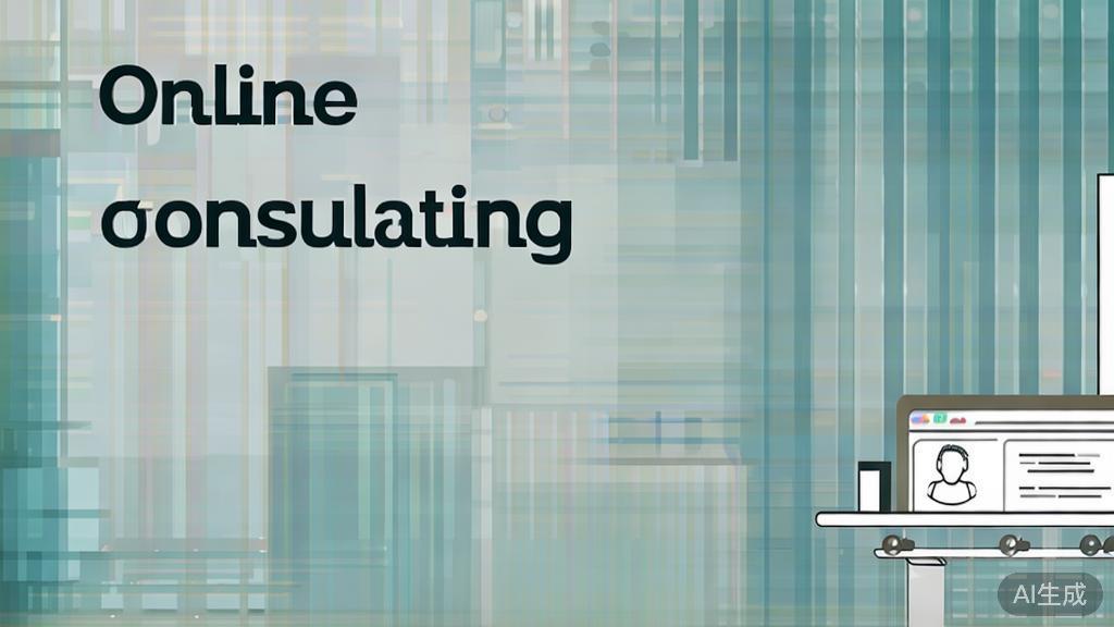 High-quality business illustration regarding online consulting, minimal flat design
