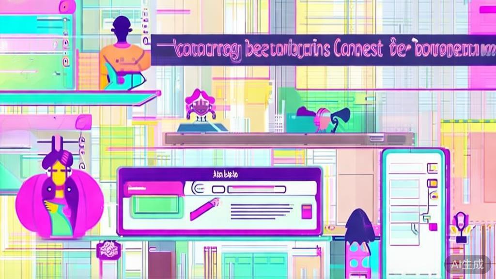 "Flat vector illustration of content creation with bloggers and vloggers, minimal flat design"