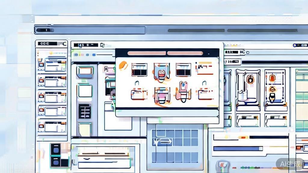 "Flat vector illustration of an online sales platform, featuring product showcases and social media interaction, high quality"