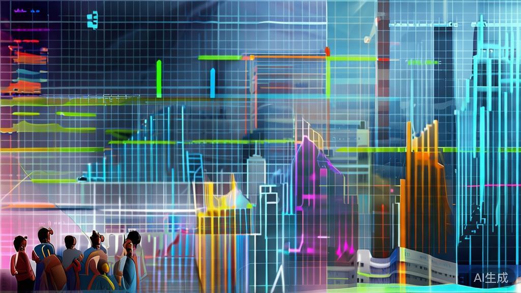 "High-quality business illustration depicting market growth charts and individual entrepreneurs interacting with digital platforms."