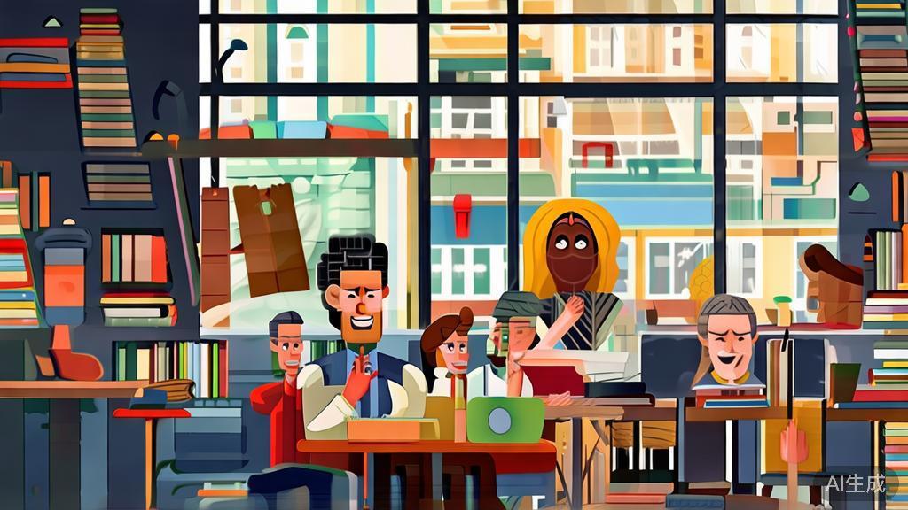"High-quality illustration of solo entrepreneurs networking and learning, emphasizing collaboration and growth in their business journey."