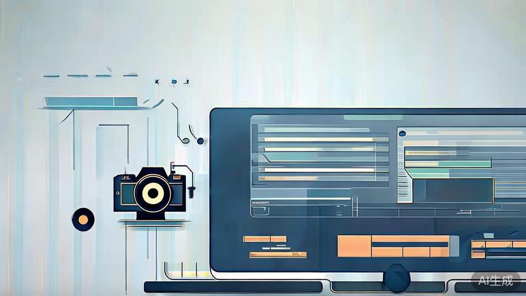 High-quality business illustration regarding video creation, minimal flat design