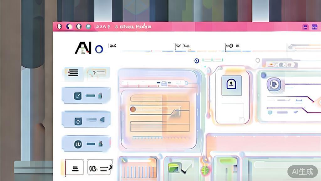 High-quality business illustration regarding AI tool usage experience, minimal flat design