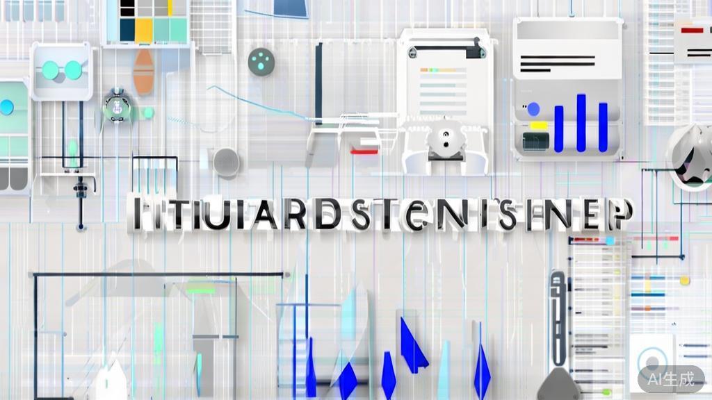High-quality business illustration regarding AI tools features, clean and minimal flat design