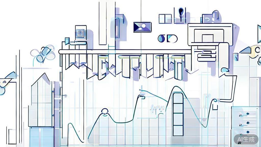 High-quality business illustration regarding data-driven decision making, minimal flat design