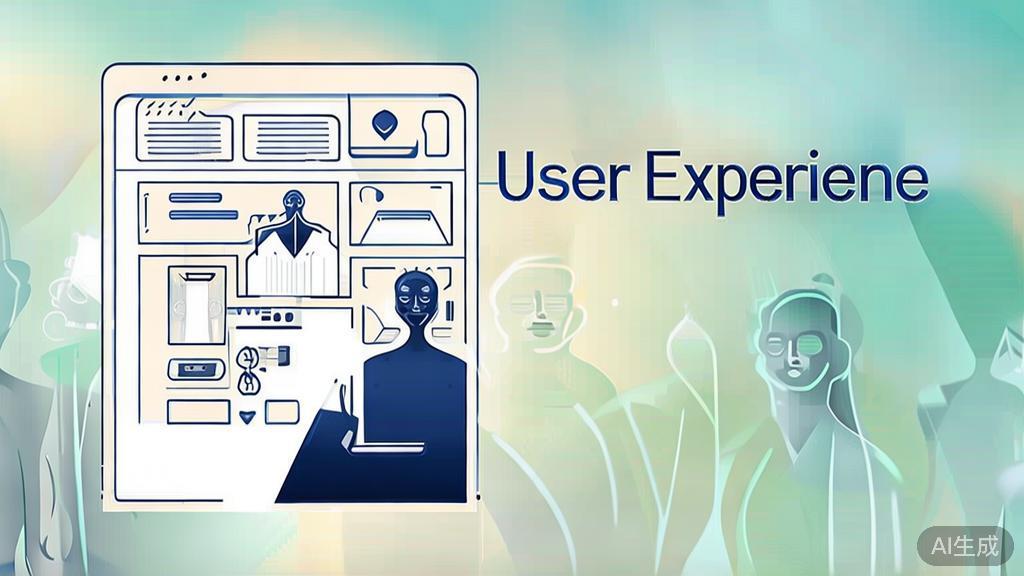 "High-quality business illustration regarding user experience, minimal flat design"