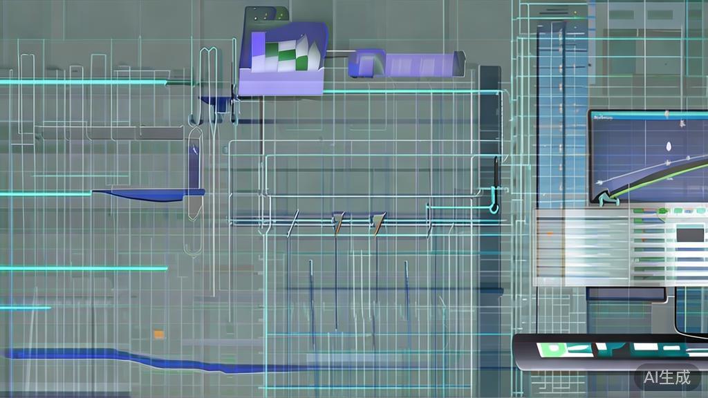 High-quality illustration showing the process of data analysis and automated video creation, minimalist corporate style