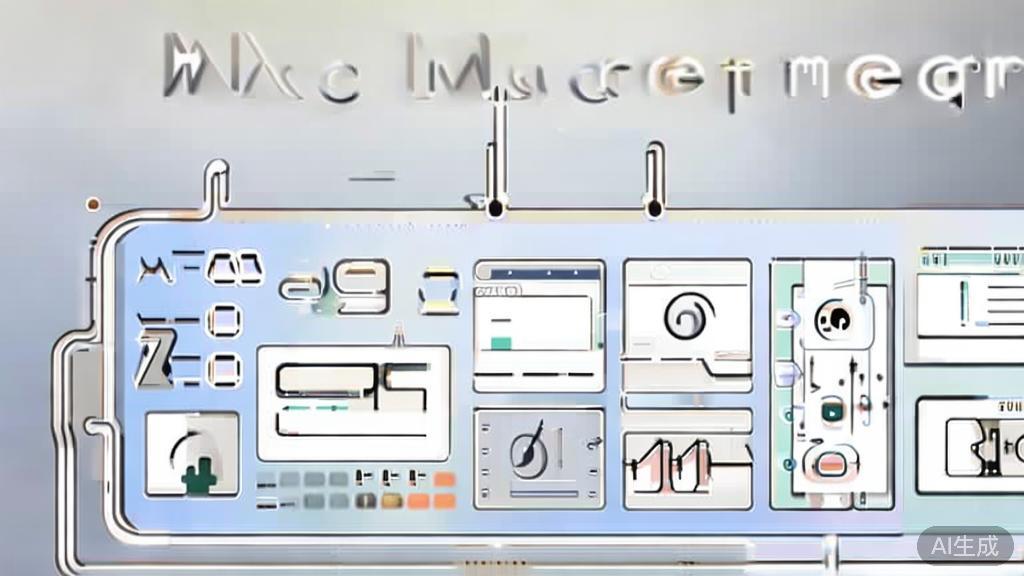 "High-quality illustration showcasing AI tools in project management, minimal flat design"