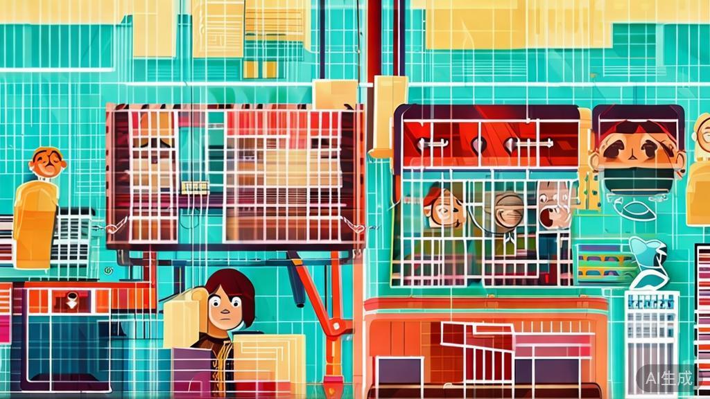 "Flat vector illustration depicting exciting plot twists and character development in a script, ideal for understanding storytelling"