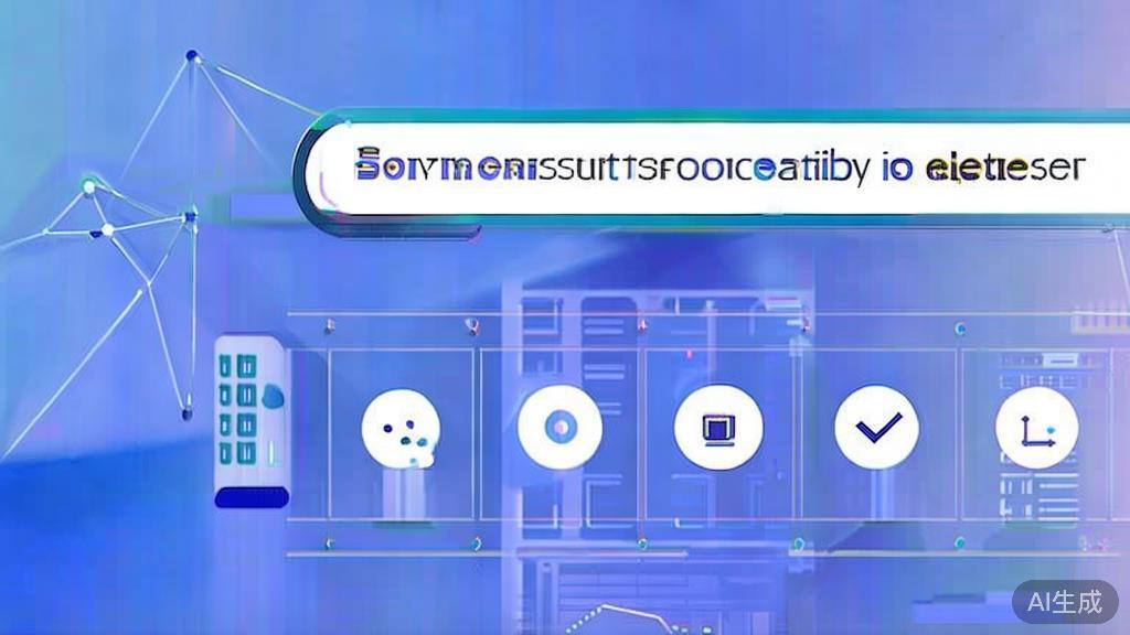Flat vector illustration of software installation process, dashboard style, soft blue gradient