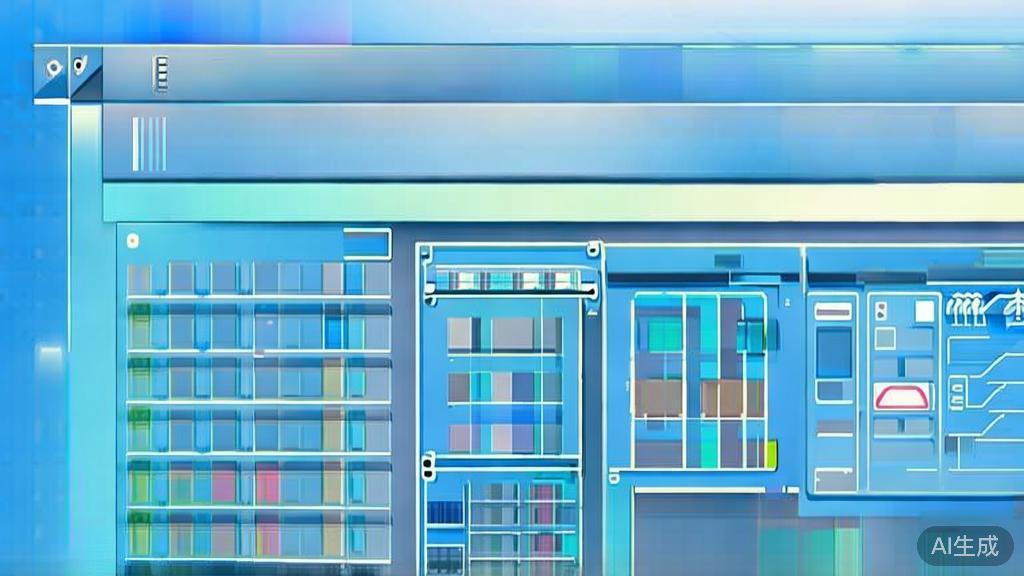 "Flat vector illustration showcasing video editing solutions, dashboard style, soft blue gradient"