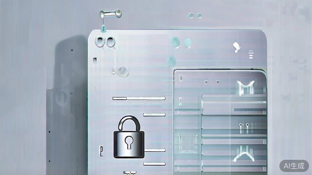 High-quality illustration regarding file security, minimal flat design