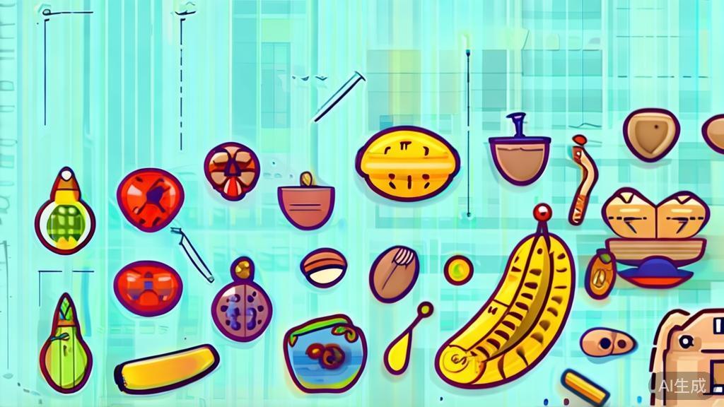 Flat vector illustration of healthy snacks with nanobanana, dashboard style, soft blue gradient