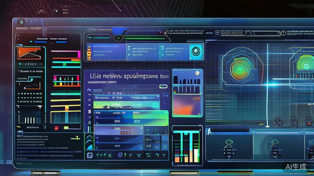 High-quality business illustration depicting the features of an innovative game development tool, highlighting AI integration and user engagement.