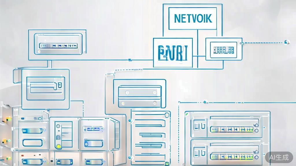 High-quality business illustration regarding network setup, minimal flat design