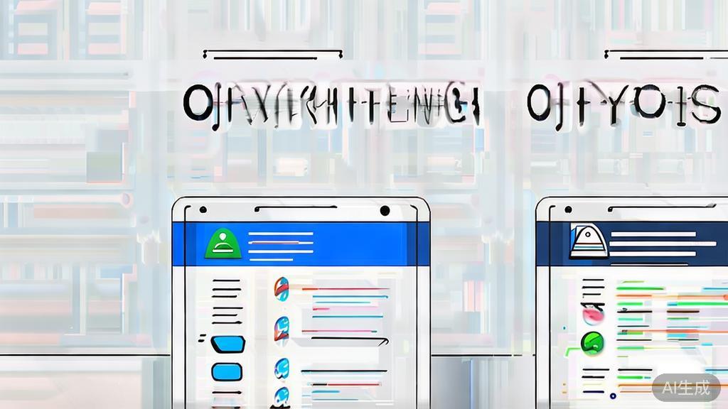 High-quality business illustration regarding AI writing tools comparison, minimal flat design