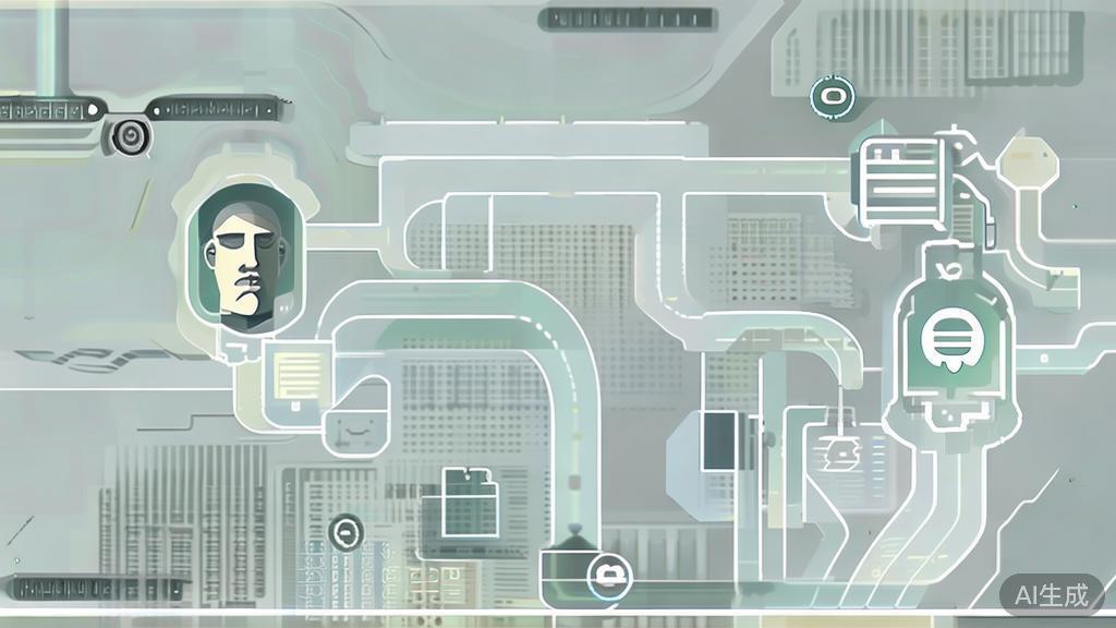 High-quality business illustration regarding personalized learning paths, minimal flat design