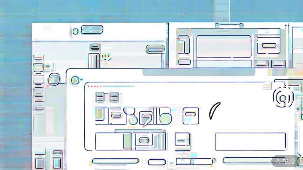 Flat vector illustration of configuring and running software, minimal flat design