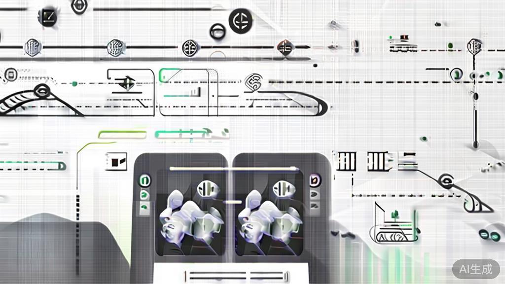 "High-quality business illustration of future trends in AI face swapping technology, minimal flat design"