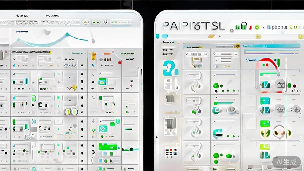 High-quality visual of AI painting tools with pros and cons list, minimal flat design