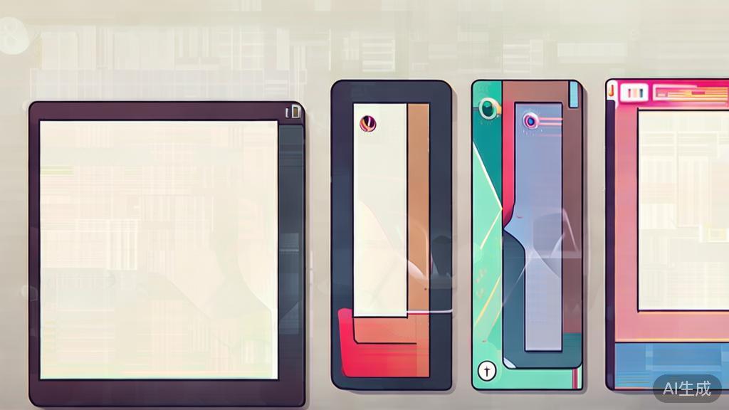 High-quality illustration on the iterative process of image creation, minimal flat design